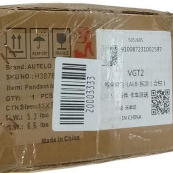 AUTELO 2-Pk Gold Pendant Lights Kitchen Island - Heavy Crystal Vintage Pendants - Picture 11 of 11